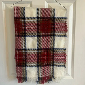 Merona One Size Fits All Oversized Scarf Tartan Plaid 74 by 29